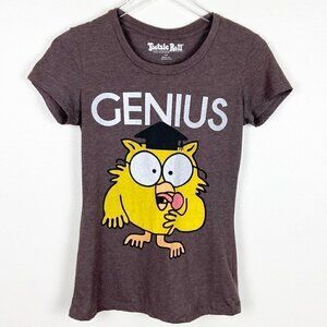 TOOTSIE ROLL | Mr. Owl Genius Tootsie Roll Pop Brown Graphic Tee Small